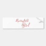 Springfield Girl tee shirts Bumper Stickers