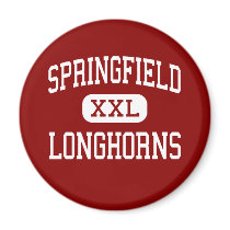Springfield - Longhorns - High - Springfield magnets by customteamsportswear Springfield - Longhorns - High - Springfield magnets