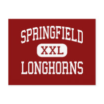 Springfield - Longhorns - High - Springfield postcards by customteamsportswear Springfield - Longhorns - High - Springfield postcards