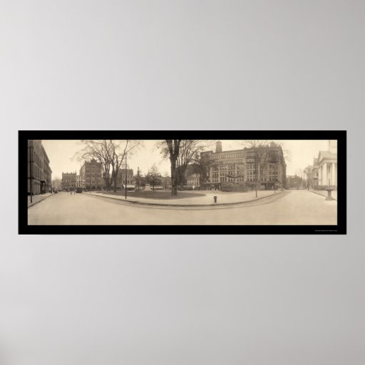 Springfield MA Square Photo 1909 Print