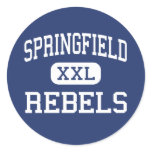 Springfield Rebels Middle Springfield Oregon Stickers