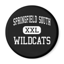 Springfield South - Wildcats - High - Springfield magnets by customteamsportswear Springfield South - Wildcats - High - Springfield magnets