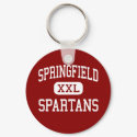 Springfield - Spartans - High School - Akron Ohio keychains
