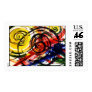 Springs Abstract Painting Stamp
