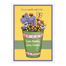 Spring's Burst of Color Luncheon Invitation