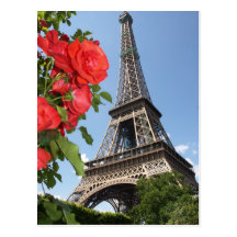 Springtime At Eiffel Tower Post Cards