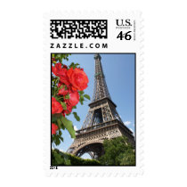 Springtime At Eiffel Tower Postage Stamps