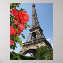 Springtime At Eiffel Tower Print