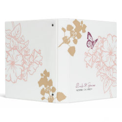 Springtime Bliss (Blossoms) Wedding Binder binder