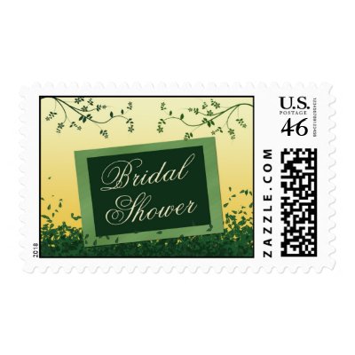 Springtime bridal shower stamp
