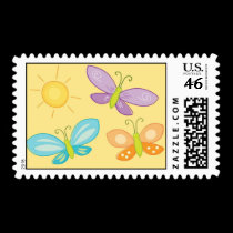 SpringTime Butterflies postage