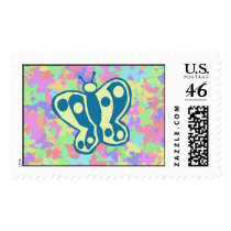 Springtime Butterflies Postage Stamp stamps