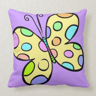 Springtime Butterfly throwpillow
