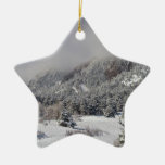 Springtime Colorado Rocky Mountains Boulder Christmas Tree Ornaments