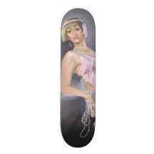 Springtime Flapper Skateboard