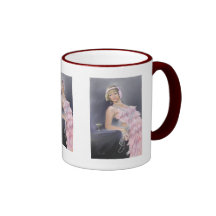 Springtime Flapper Two-Toned Mug