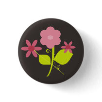 Springtime Flowers buttons by aikiri Springtime Flowers buttons