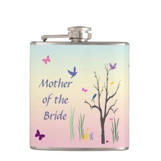 Springtime Mother of the Bride Hip Flask