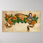 Springtime Orange Blossoms Fairy Print