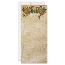 Springtime Orange Blossoms Fairy Rack Card Design