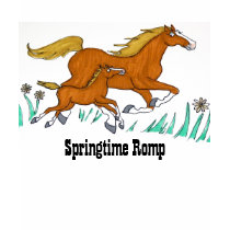 Springtime Romp (Sorrel) t-shirts by codfishlady Springtime Romp (Sorrel) t-shirts