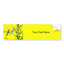 Springtime Sparrows Bumper Sticker
