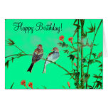 Springtime Sparrows Greeting Card