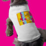 Springtime Stripes and Flowers Pet T Shirt