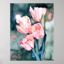 Springtime Tulips Posters
