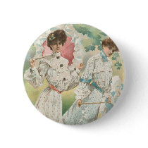 Springtime Victorian Ladies buttons by AlabasterRose Springtime Victorian Ladies buttons