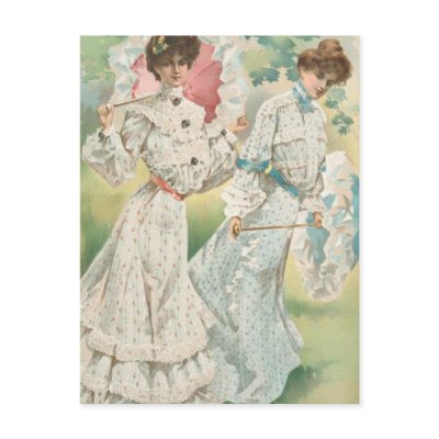 Springtime Victorian Ladies Postcards by AlabasterRose