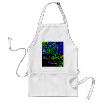 Springtime Wedding Black & Blue Apron by WeddingsBest Springtime Wedding Black & Blue Apron