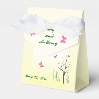 Springtime Wedding Favor Box