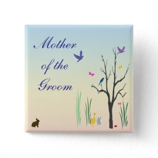 Springtime Wedding Mother of the Groom Pin