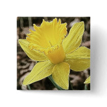 Springtime Yellow Daffodil Pin