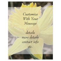Springtime Yellow Daffodil Personalized Flyer