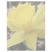 Springtime Yellow Daffodil Personalized Letterhead