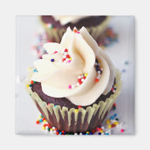 Sprinkle Cupcakes Fridge Magnets