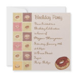 Sprinkle Donut Design Birthday Invitation