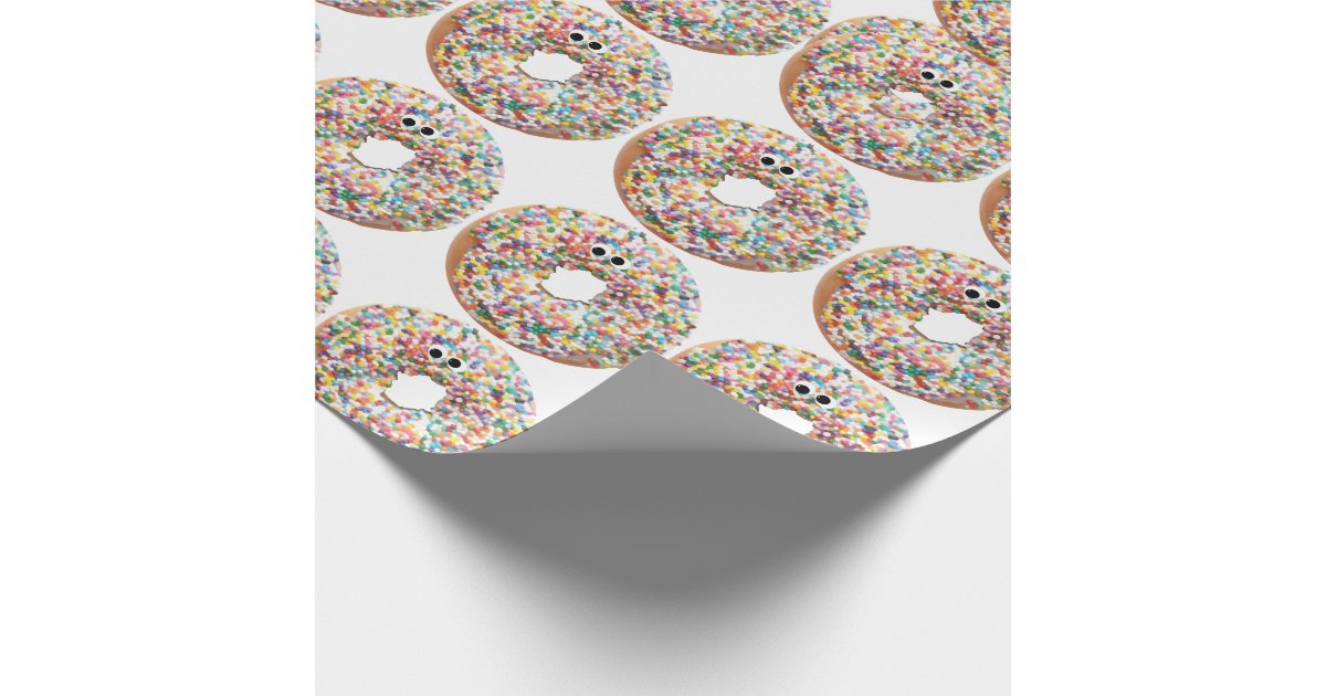 Sprinkle Donut Wrapping Paper Zazzle