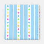 Sprinkle Stripe Blue Magnet