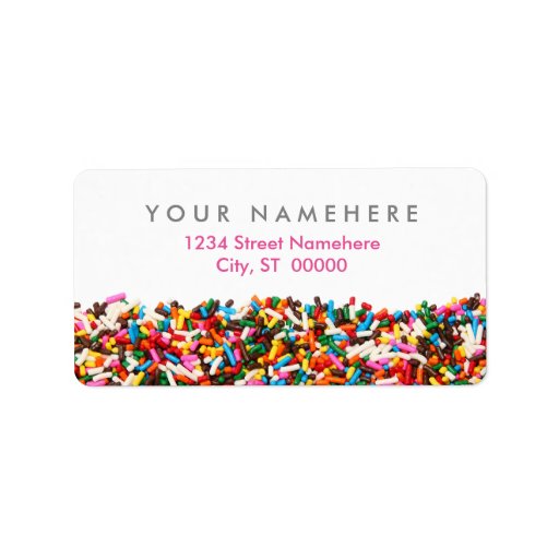 Sprinkles Address Labels Zazzle