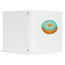 Sprinkles Doughnut Vinyl Binder