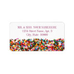 Sprinkles-Filled Address Labels