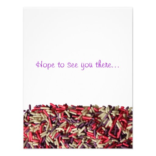 Sprinkles party invitation