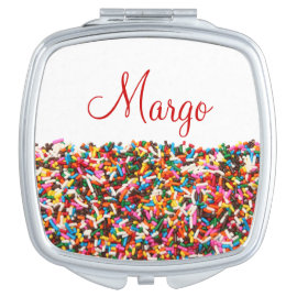 Sprinkles Personalized Compact Mirror