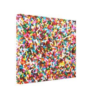 Sprinkles Stretched Canvas Print