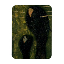 Sprites de agua, 1899 (aceite en lona) imán rectangular
