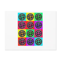 Sprockets POPART--Cyclist Biking Gifts postcards