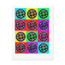 Sprockets POPART--Cyclist Biking Gifts postcards